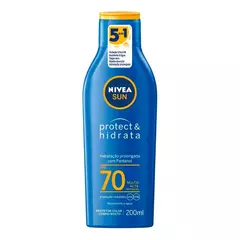 PROTETOR SOLAR NIVEA SUN PROTECT & HIDRADATACAO FPS70 200ML