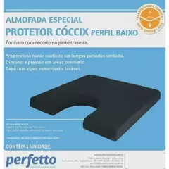 ALMOFADA PROTETOR COCCIX PERFIL BAIXO GENERE LATEX - PERFETTO