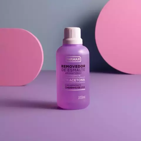 REMOVEDOR ESMALTE FARMAX CHEIRINHO UVA 100ML