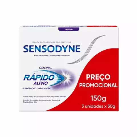 KIT CREME DENTAL SENSODYNE 50G LEVE 3 PAGUE 2