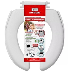 Assento Sanitário Almofadado Para Cadeira De Banho Aberto