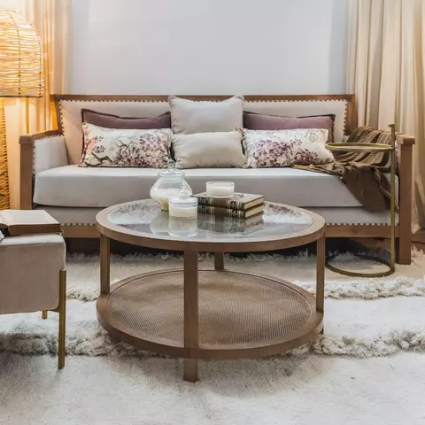 Mesa Ratona Creta - Vidrio - - comprar online