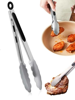 Pinza Parrillera Horno Carne Acero Inox 25 Cm en internet