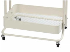 Carro Organizador Metal Multiuso 3 Niveles Blanco - comprar online