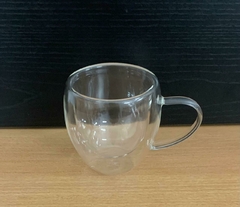 Taza Cafe Doble Pared Vidrio 150 ml - tienda online