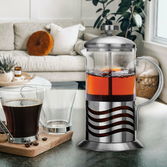 Cafetera Francesa Tetera A Embolo Prensa 1000ml Vidrio Acero