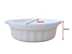 Imagen de Cazuelas X6 Blanca Ceramica