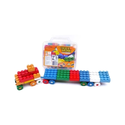 Crie e Brink Blocos de Montar - Maleta com 56 Peças - Gravo Brink