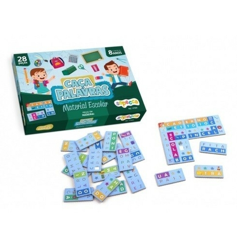 Caça Palavras em madeira - Material Escolar - Sopecca