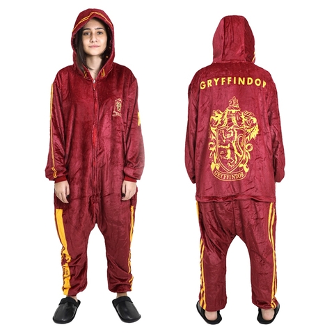 Pijama Macacão Kigurumi Adulto Gryffindor Harry Potter - Zona Criativa