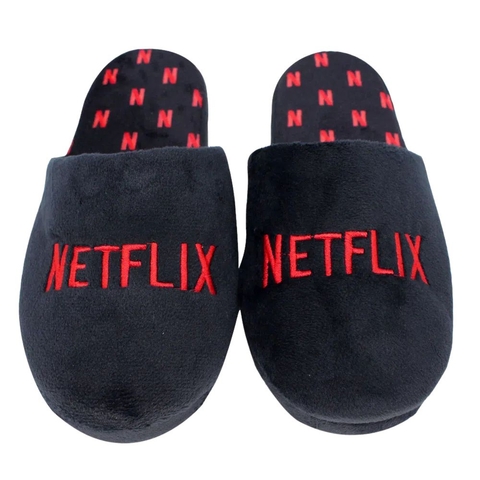 Pantufa Chinelo Logo da Netflix