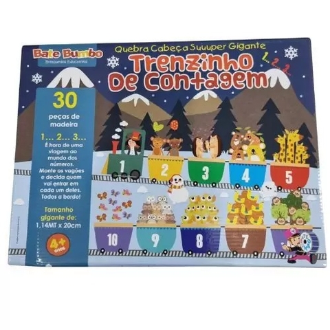 Quebra Cabeça Trenzinho de Contagem - Bate Bumbo