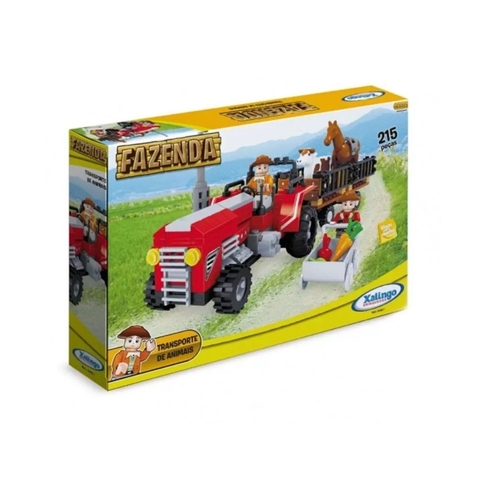 Blocos de Montar - Fazenda - Transporte de Animais - Xalingo