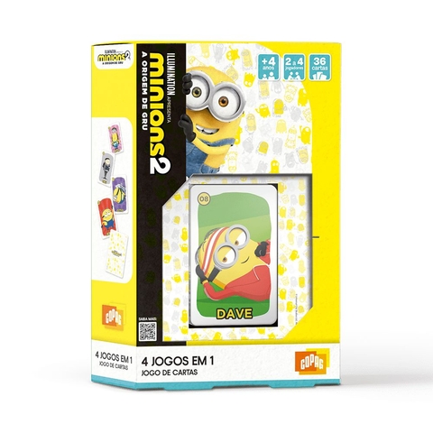 Jogo de cartas 4 em 1 - Minions 2
