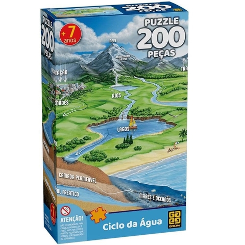 Puzzle 200 Peças - Ciclo da Água - Grow