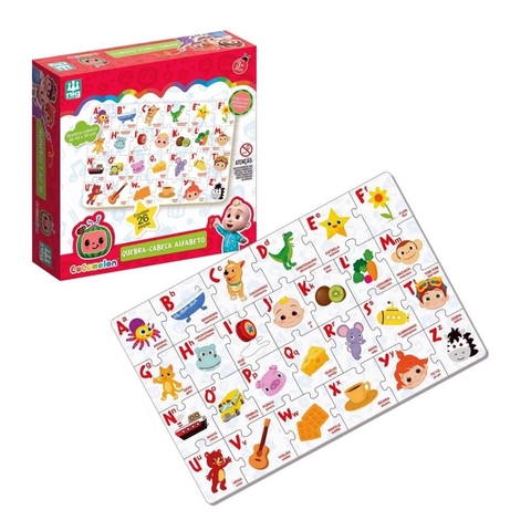 Quebra Cabeça Alfabeto - Cocomelon
