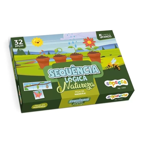 Sequência Lógica Natureza em Madeira - Sopecca