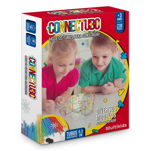 Brinquedo Connectubo 238 Peças - MultiKids