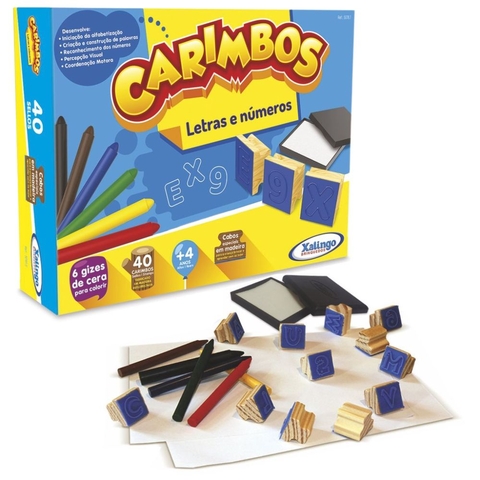 Carimbos Letras e Números - Xalingo