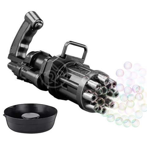 Brinquedo Lançador de Bolhas de Sabão - Bubble Machine - Toy Gold