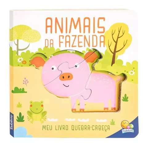 Livro Animais Da Fazenda - Meu Livro Quebra-Cabeça