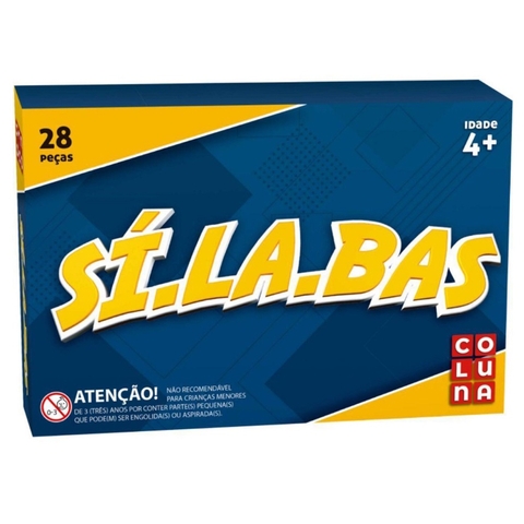 Jogo Brinquedo Pedagógico Sílabas 28 Peças