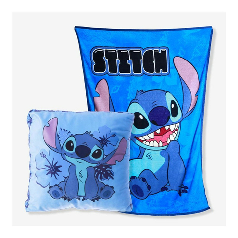 Almofada com Manta Stitch Oficial Disney - Zona Criativa
