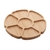Bandeja com divisórias de bambu 19x19x1,5cm - Amigold - comprar online