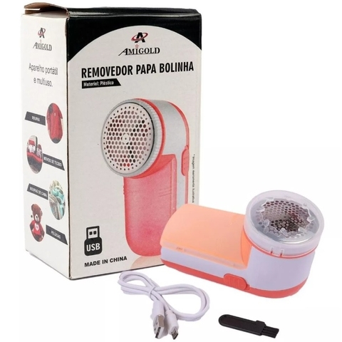 Removedor Papa Bolinhas Tira Pelos USB Amigold