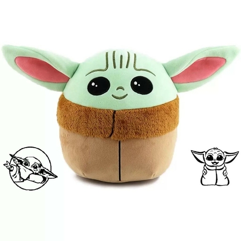 Pelúcia Squishmallow Star Wars The Mandalorian Baby Yoda Disney - Sunny