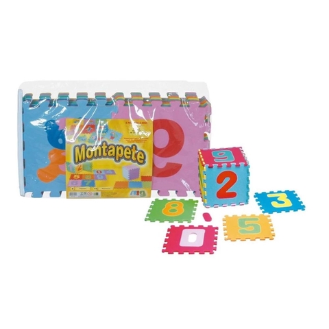 Montapete em E.V.A. - Figuras e Números - 18 Placas - Big Brinquedos