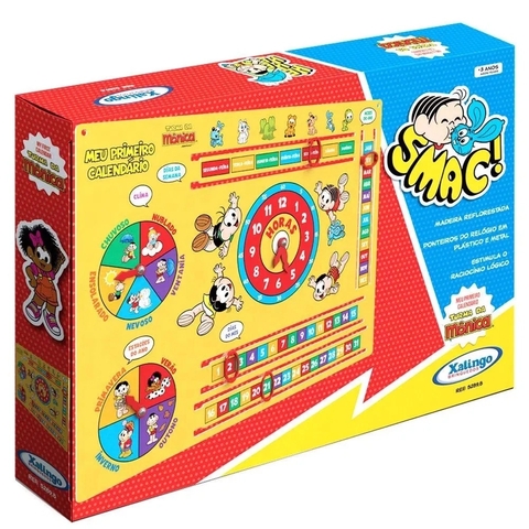 Meu Primeiro Calendário Turma da Mônica em Madeira - Xalingo