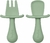 Buba - Kit Talheres Silicone Ursinho - Verde