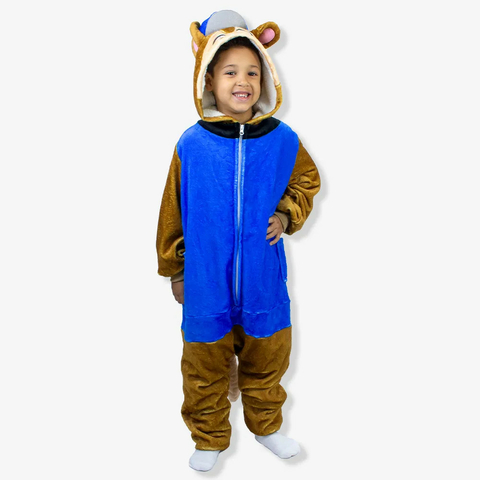 Pijama Macacão Kigurumi Infantil Patrulha Canina Chase - ZonaCriativa