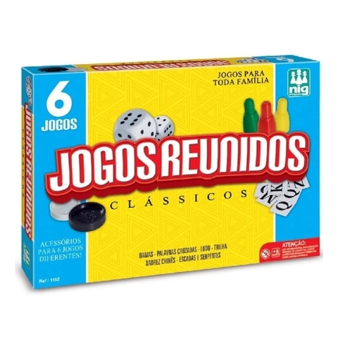 Jogos Reunidos Clássicos Contém 6 Jogos - 1162 - Nig
