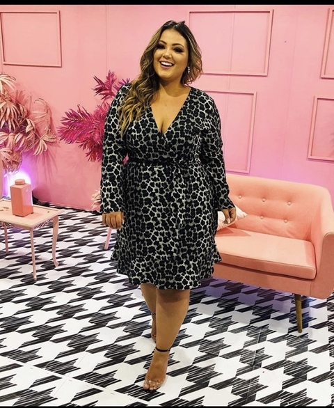 Vestido animal print