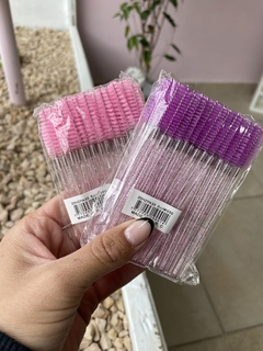 cepillo con glitter para pestañas x50u