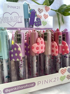 labial pink 21 heart llavero corazon - comprar online