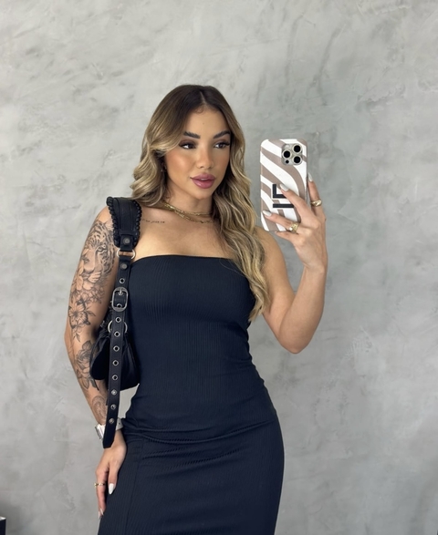 vestido longo tomara que caia