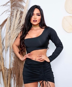 Vestido uma manga
