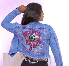 jaqueta jeans olho - comprar online