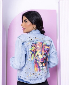 jaqueta jeans leon