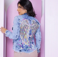 jaqueta jeans asas color - comprar online