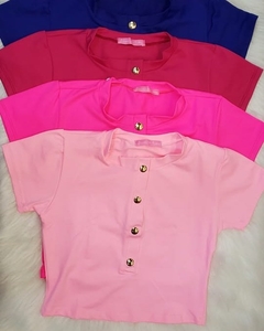 Cropped Botões
