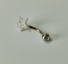 Piercing Umbigo estrela Zircônia 495714 Prata 925 - comprar online