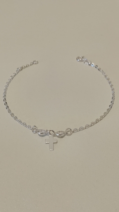 Pulseira Cruz Com zircônia Prata 925 na internet