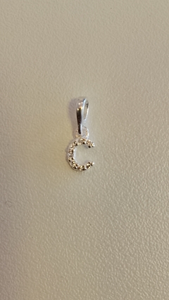 Pingente Letra C Zircônia P4576 Prata 925 - comprar online