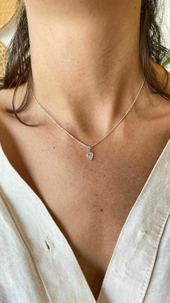 Corrente Pingente Gota zircônia 40cm 7223 Prata 925 - comprar online