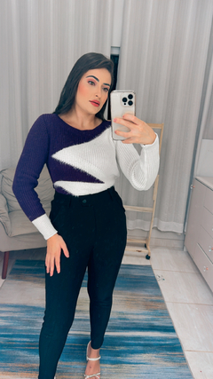 Blusa de frio Bicolor na internet