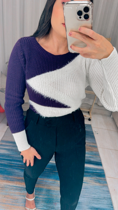 Blusa de frio Bicolor - NB TRICOOT